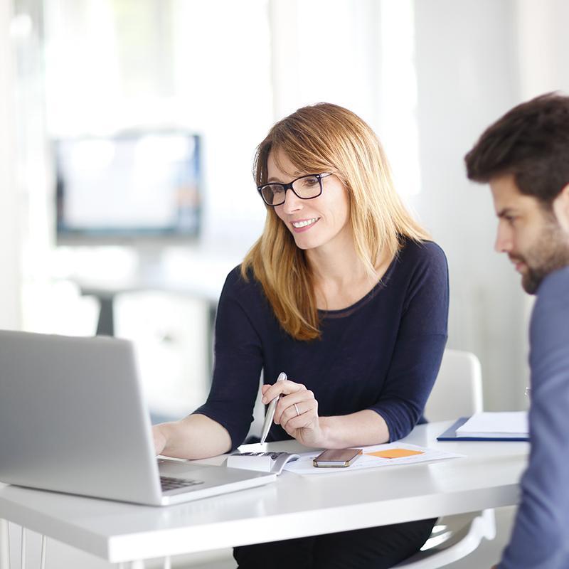 Woman at Computer 