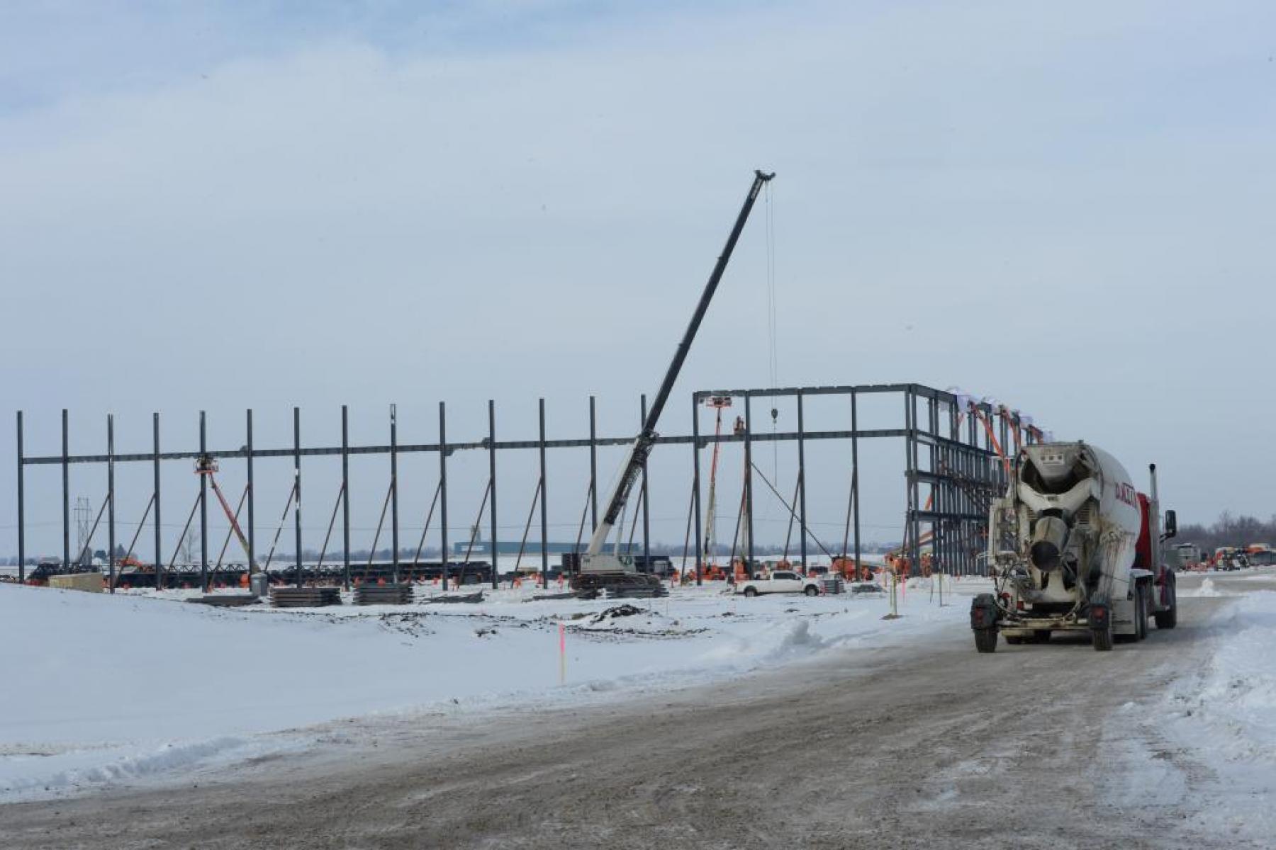 Ryan Companies construction is underway on Amazon fulfillment center in Bondurant, Iowa