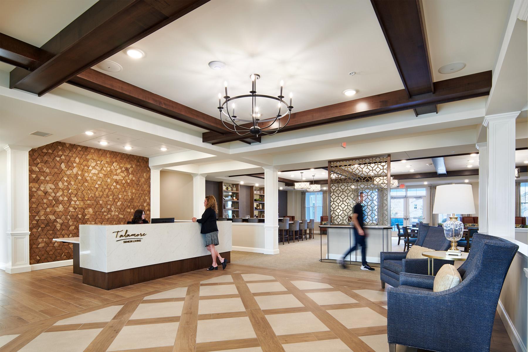 A view of the lobby area of Talamore Sun Prairie.