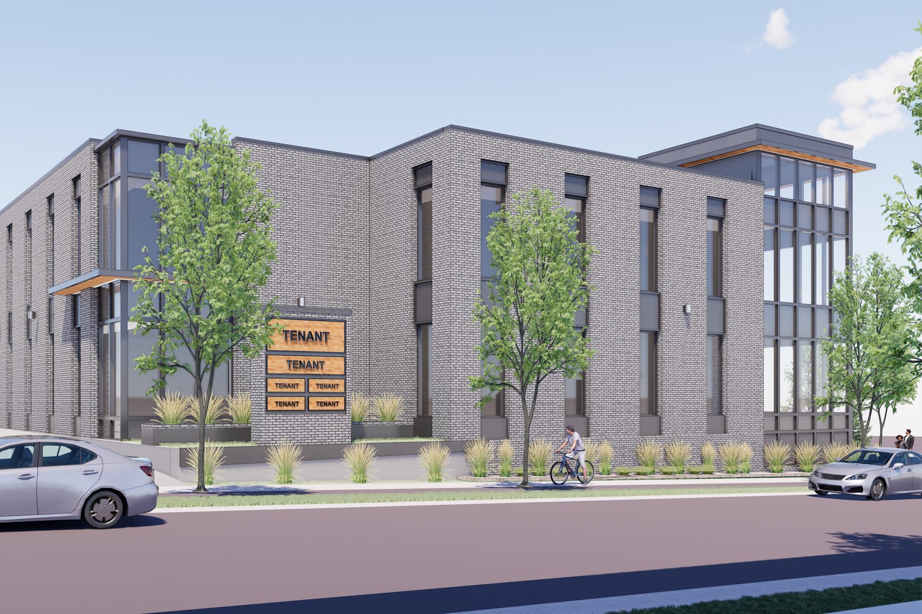 Two new tenants have been named for Highland Bridge Medical Office. This rendering shows the Southeast corner view of the building.