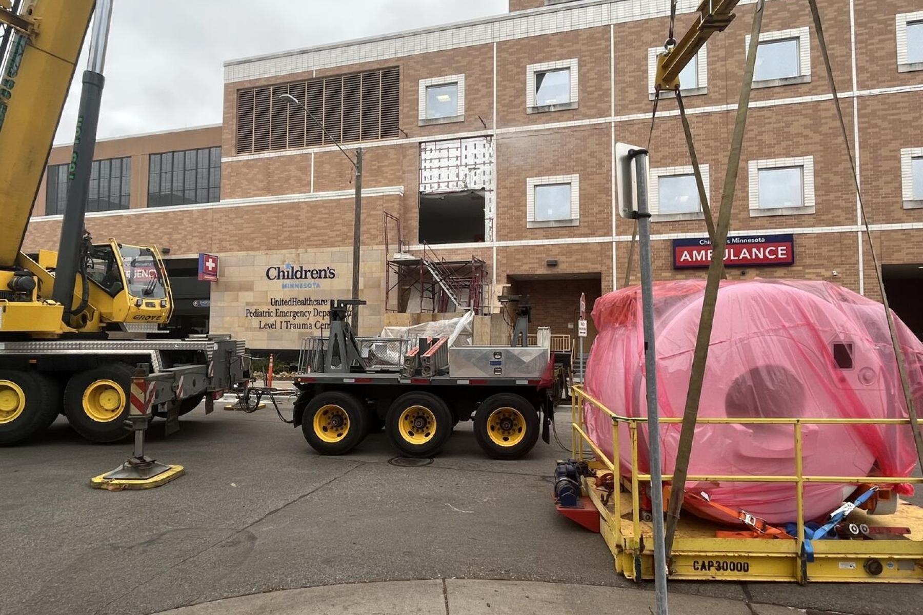 MRI install at Children’s Minnesota iMRI Surgical Suite