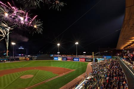 CHS Field Fireworks at Night