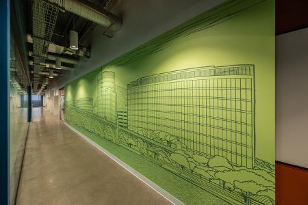 777 Tower at Novus Innovation Corridor Hallway