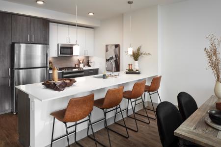 Uptown at Kirkland Urban Apartment Kitchen