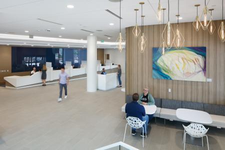 Heart Center Front Desk Waiting Area