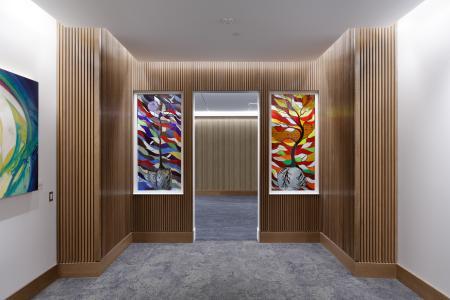 Heart Center Stained Glass