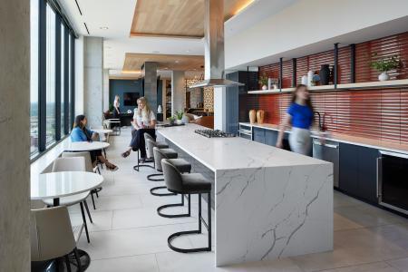 4th & Park Clubroom Kitchen Area