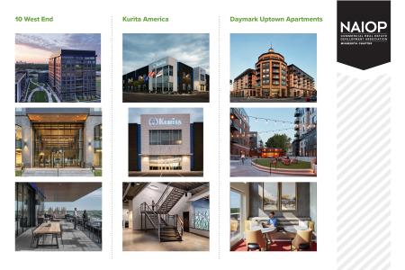 10 West End, Kurita America and Daymark Uptown Apartments were submitted by Ryan Companies for NAIOP Minnesota's 38th Annual Awards of Excellence and won. 