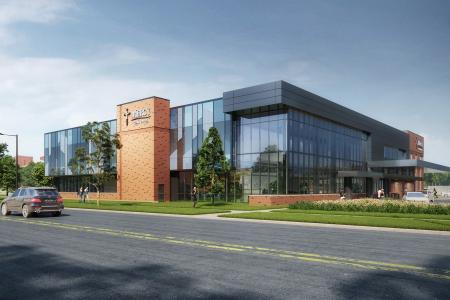 A rendering of The Heart Center at Mercy.