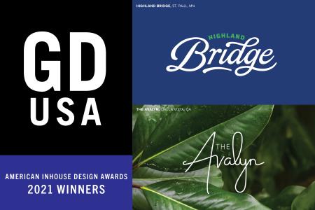 Yellow Truck Creative, a division of Ryan Companies, earned two GDUSA Inhouse Design Awards for their brand development work. 