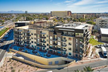 An aerial view of Friendship Village Tempe phase two